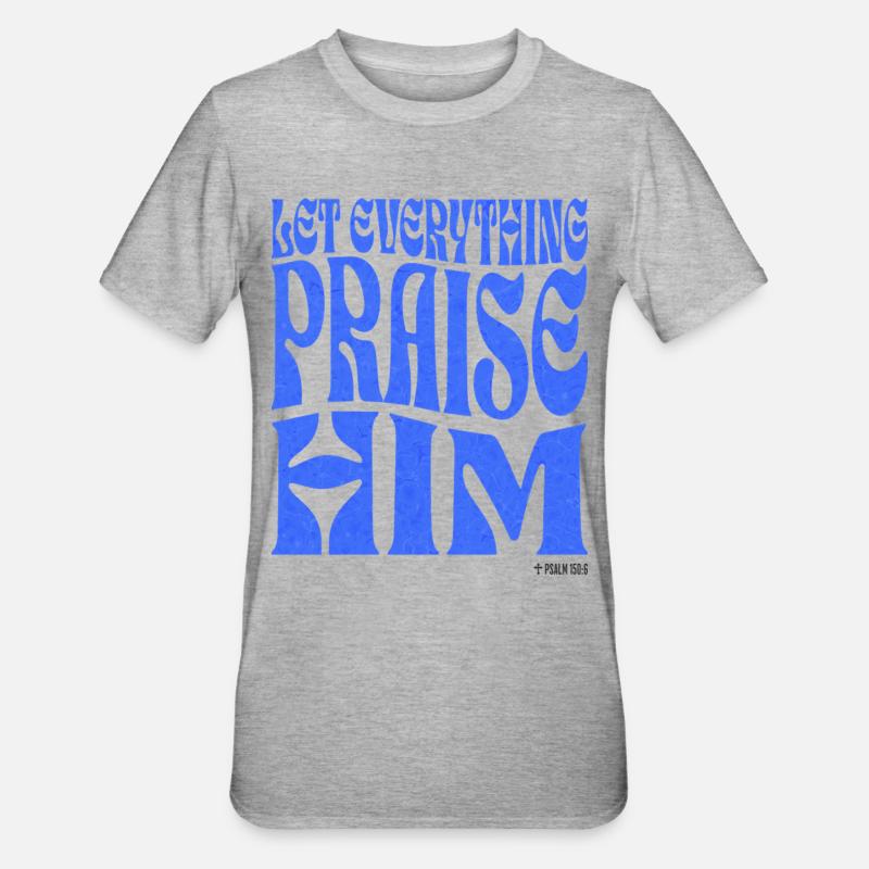 Christianity Christian Bible Verse - Unisex Polycotton T-Shirt - heather grey