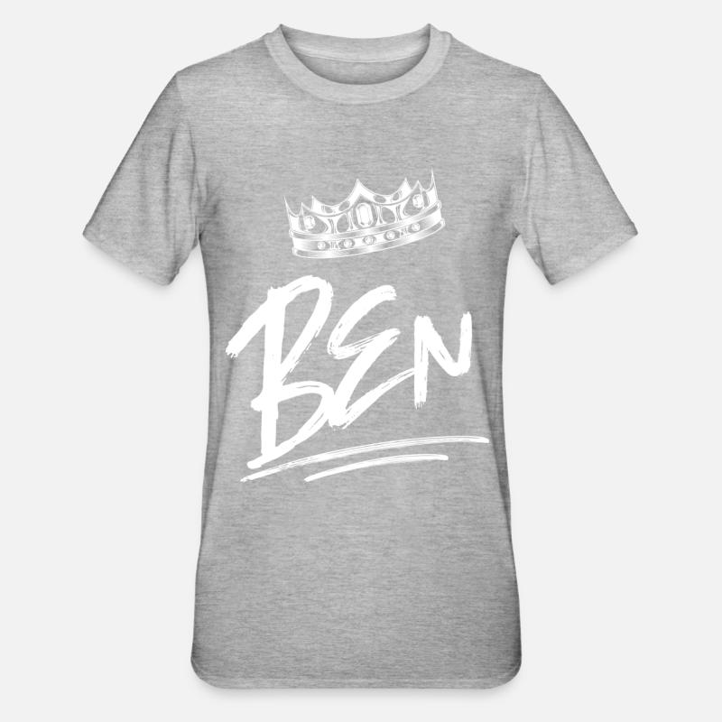 Benoît - T-shirt polycoton Unisexe - gris chiné