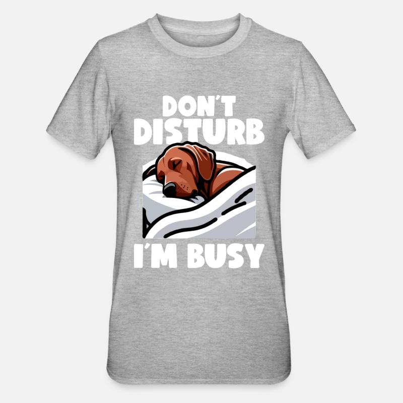 Rhodesian Ridgeback Dog Rhodesian Ridgebacks - Unisex Polycotton T-Shirt - heather grey
