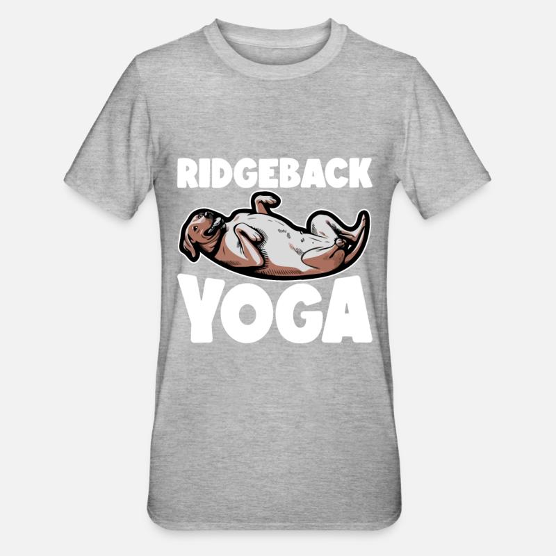 Rhodesian Ridgeback Dog Rhodesian Ridgebacks - Unisex Polycotton T-Shirt - heather grey