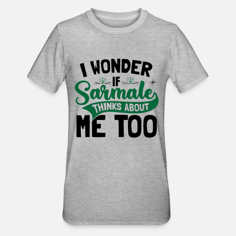 Citation de Sarmale - T-shirt polycoton Unisexe - gris chiné