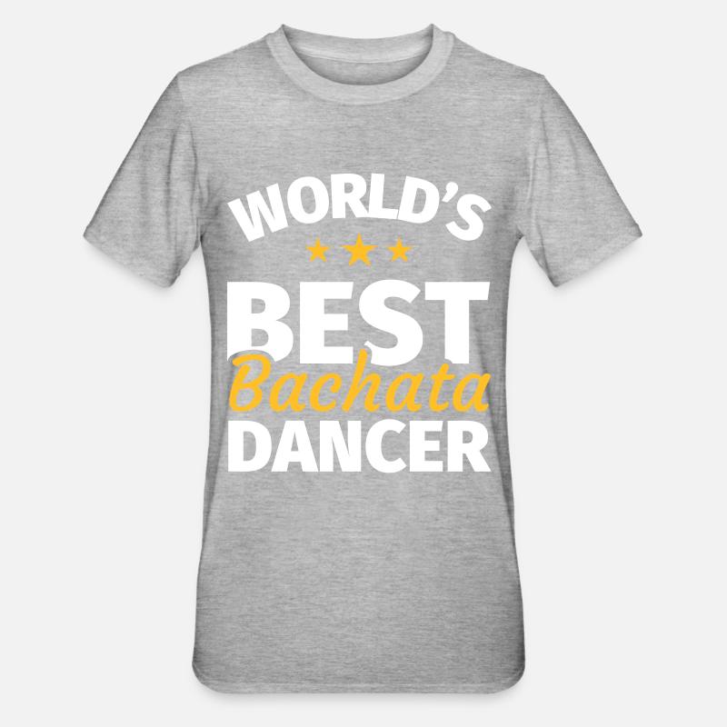 Cadeau de danse Bachata - T-shirt polycoton Unisexe - gris chiné