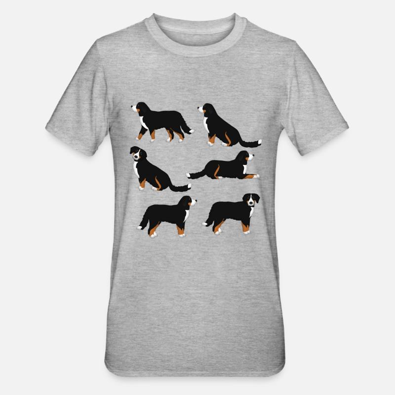 Sélection de Bouvier Bernois - T-shirt polycoton Unisexe - gris chiné