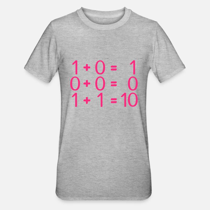 Computer science rules programmers - Unisex Polycotton T-Shirt - heather grey