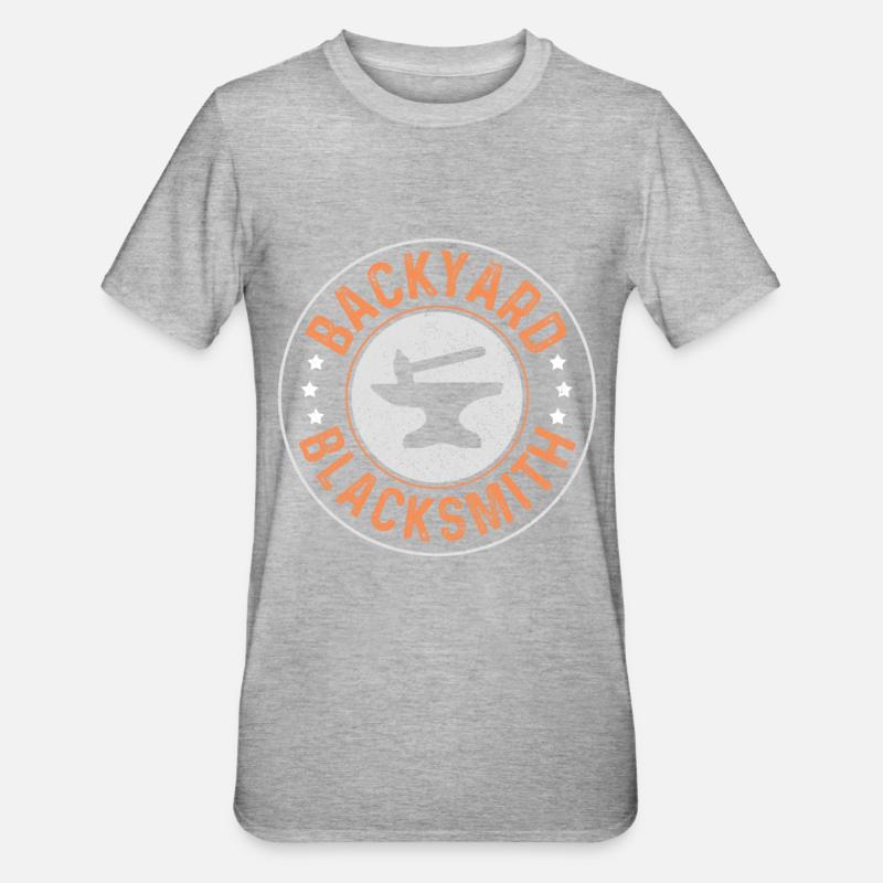 Forging Blacksmith Farrier Gift - Unisex Polycotton T-Shirt - heather grey