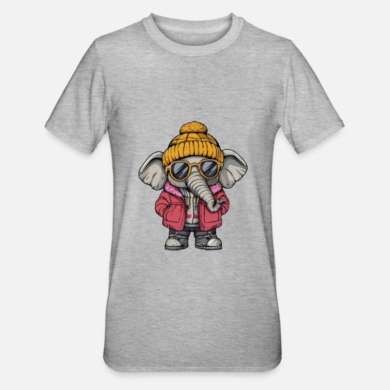 Mammut Cool Comic - Unisex Polycotton T-Shirt - Grau meliert
