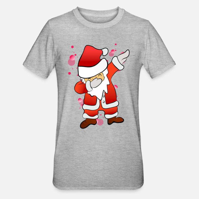 Dabbing Nicholas - Unisex Polycotton T-Shirt - heather grey