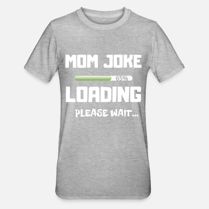 MUTTER WITZ LADEN - Unisex Polycotton T-Shirt - Grau meliert