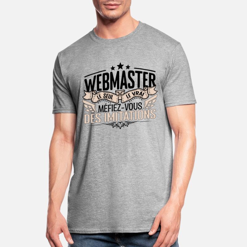 Webmaster cadeau Webmaster le vrai Webmaster T-shirt polycoton Unisexe