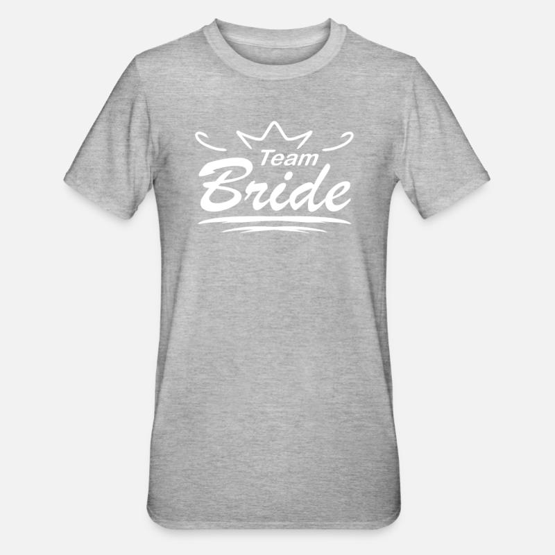 Épouse de l’équipe - T-shirt polycoton Unisexe - gris chiné