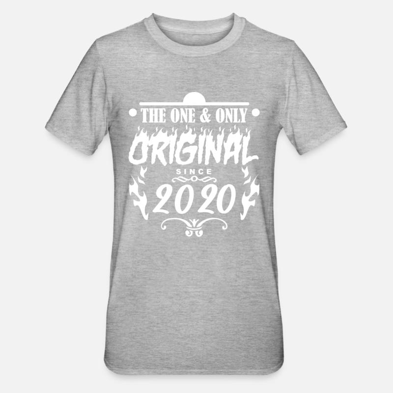 2020 - Année de construction 2020 - Année 2020 - T-shirt polycoton Unisexe - gris chiné