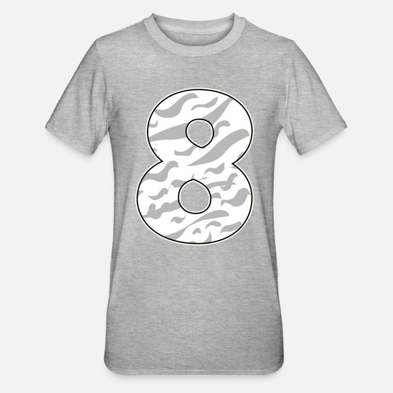 8 - T-shirt polycoton Unisexe - gris chiné