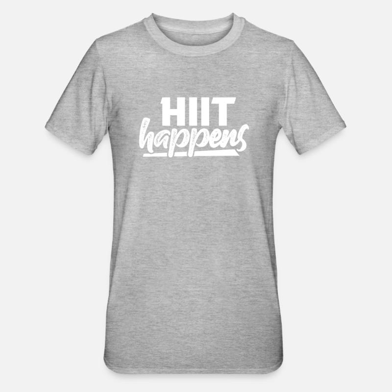 Remise en forme - T-shirt polycoton Unisexe - gris chiné