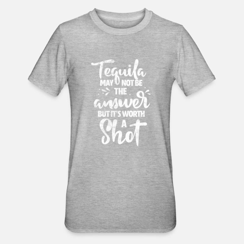 Tequila - T-shirt polycoton Unisexe - gris chiné