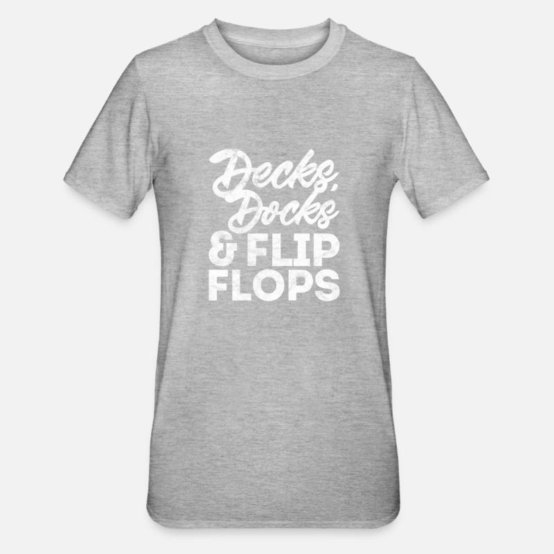 Boot - Unisex Polycotton T-Shirt - Grau meliert