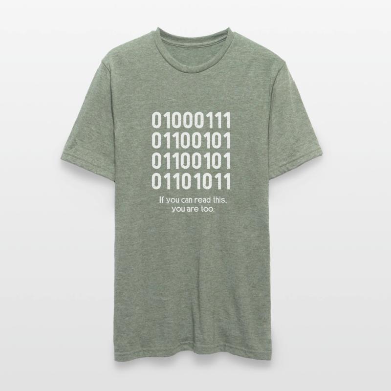 Binär Code Programmierer Coder Geschenk Unisex Polycotton T-Shirt