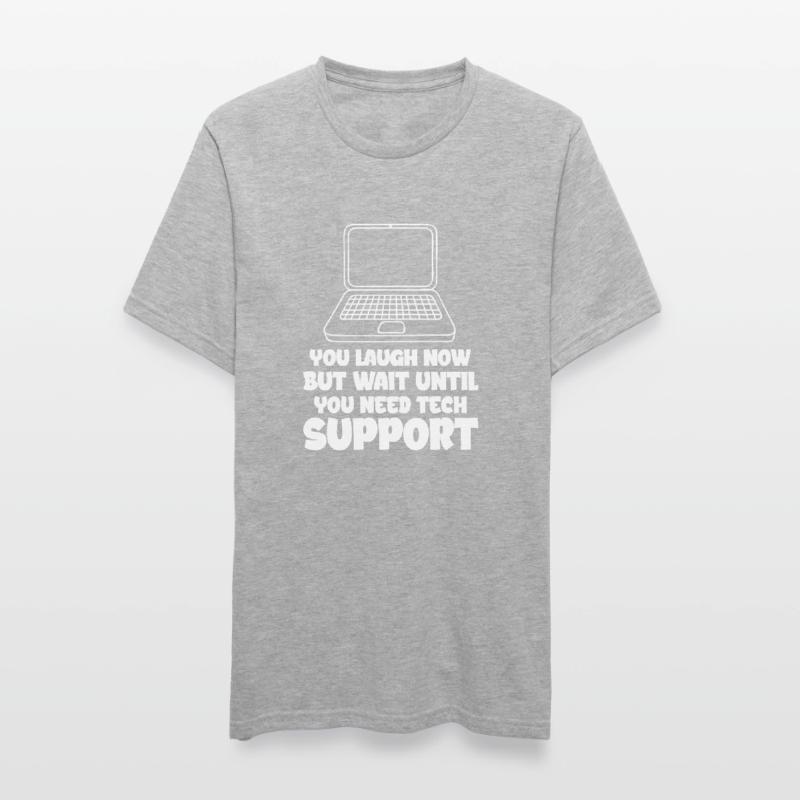 Technischer Support Computer It Admin Geschenk Unisex Polycotton T-Shirt