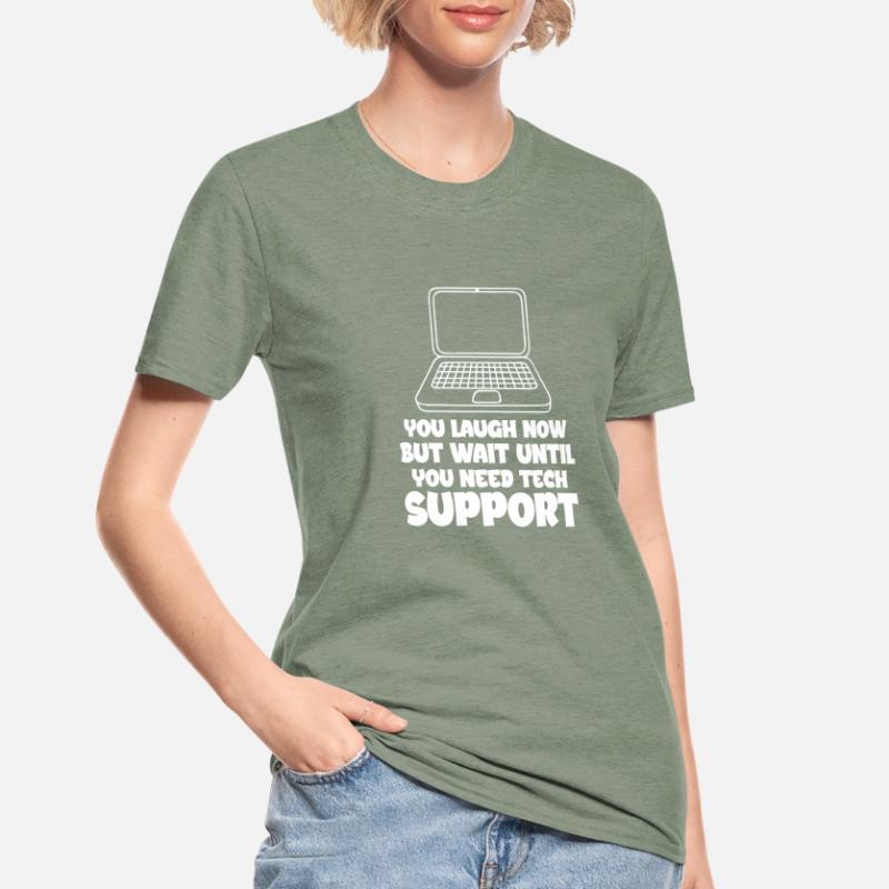 Technical Support Computer It Admin Gift Unisex Polycotton T-Shirt