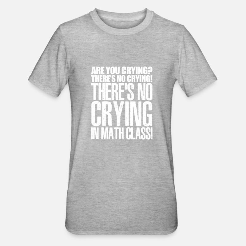Mathématiques Math Mathématicien Math Professeur Cadeau - T-shirt polycoton Unisexe - gris chiné