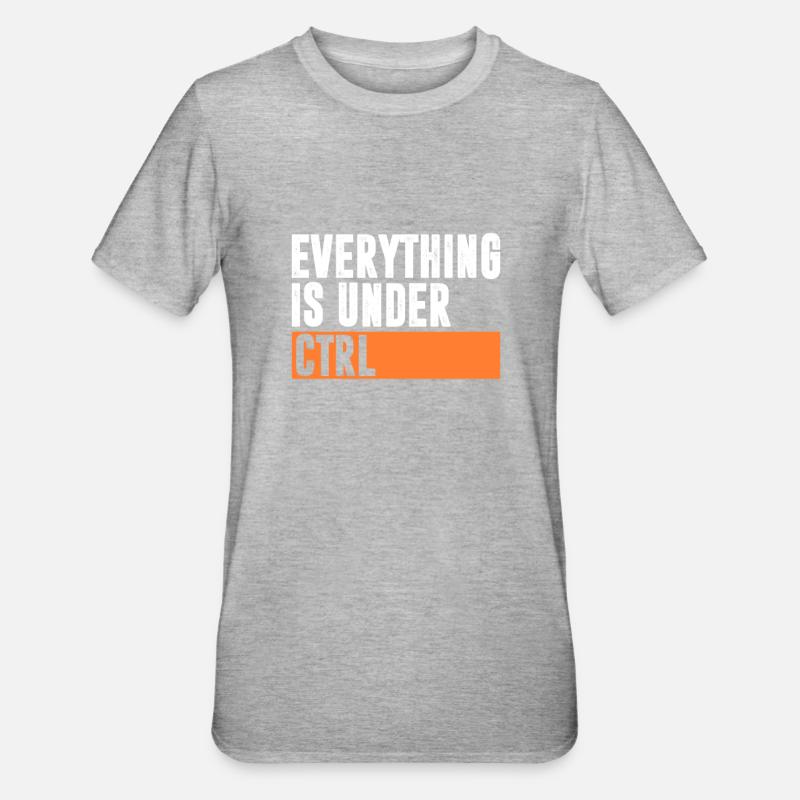 Computer - Unisex Polycotton T-Shirt - heather grey