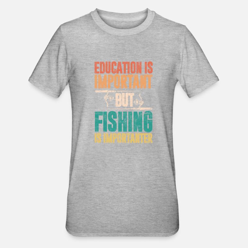 Pêcheur - T-shirt polycoton Unisexe - gris chiné