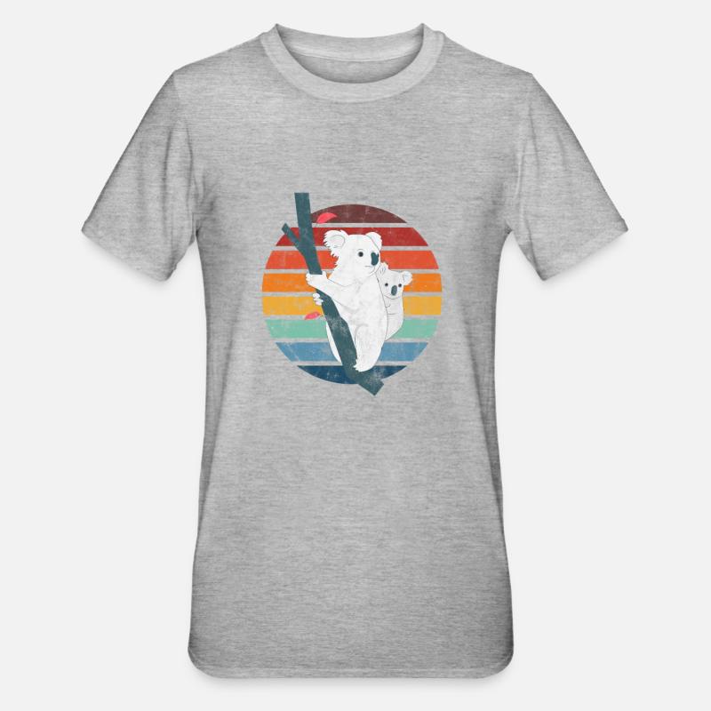 Koala - T-shirt polycoton Unisexe - gris chiné