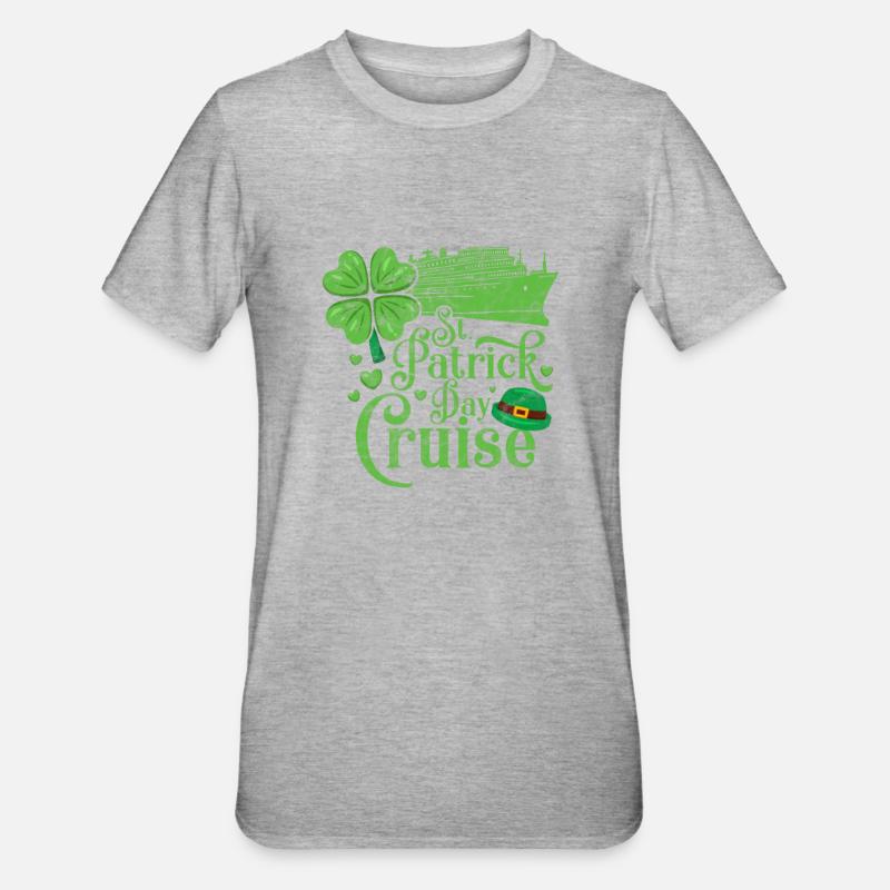 Croisière St Patrick’s Day Gift - T-shirt polycoton Unisexe - gris chiné