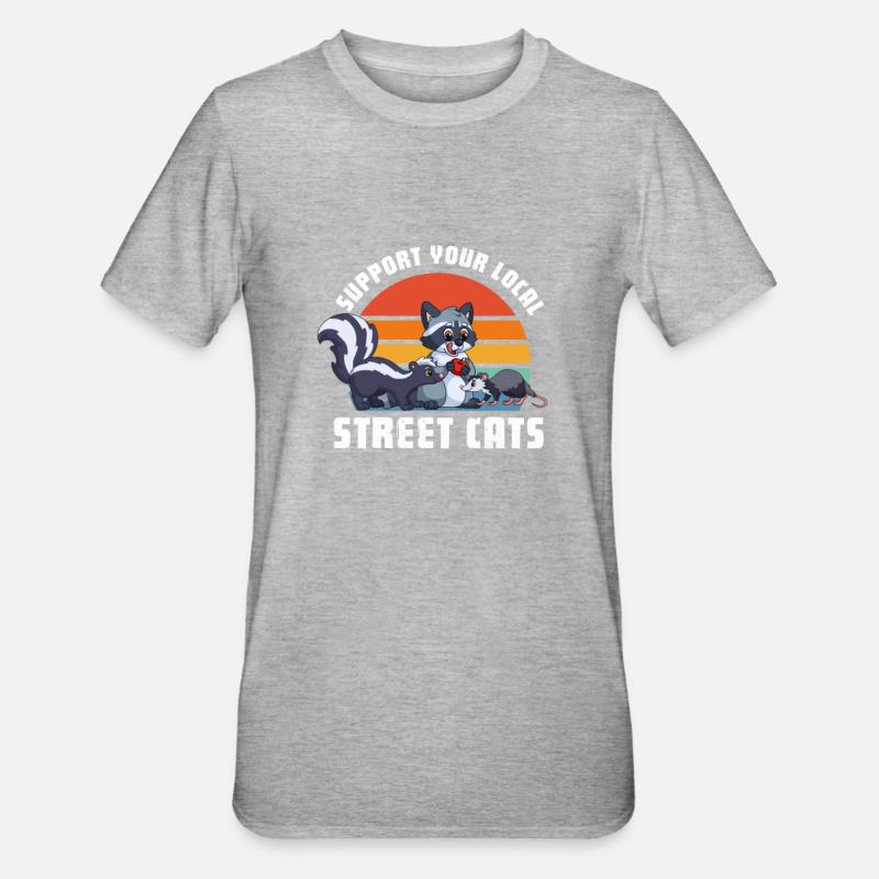 Mouffette - T-shirt polycoton Unisexe - gris chiné