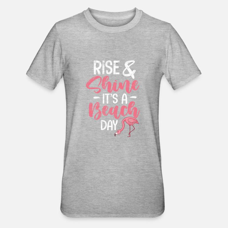 Flamant - T-shirt polycoton Unisexe - gris chiné