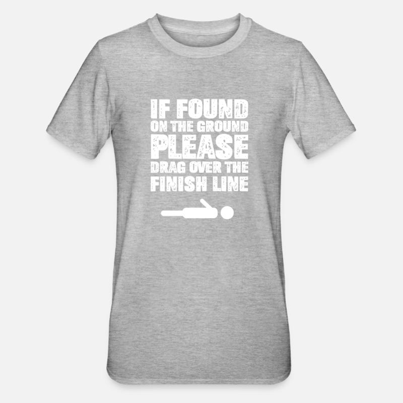 Courir - T-shirt polycoton Unisexe - gris chiné