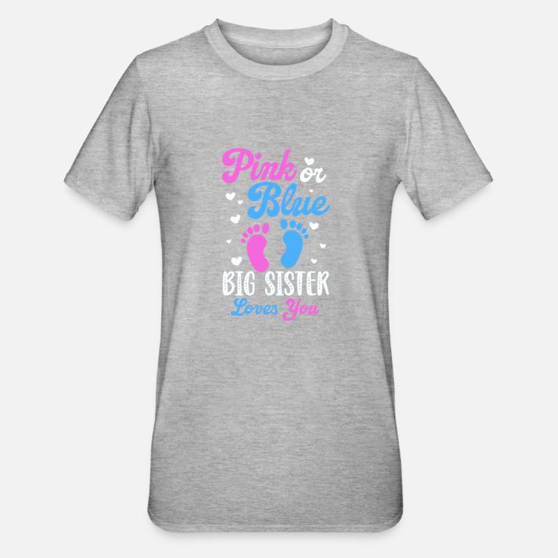 Isosisko - Unisex polypuuvilla-t-paita - harmaasävyinen