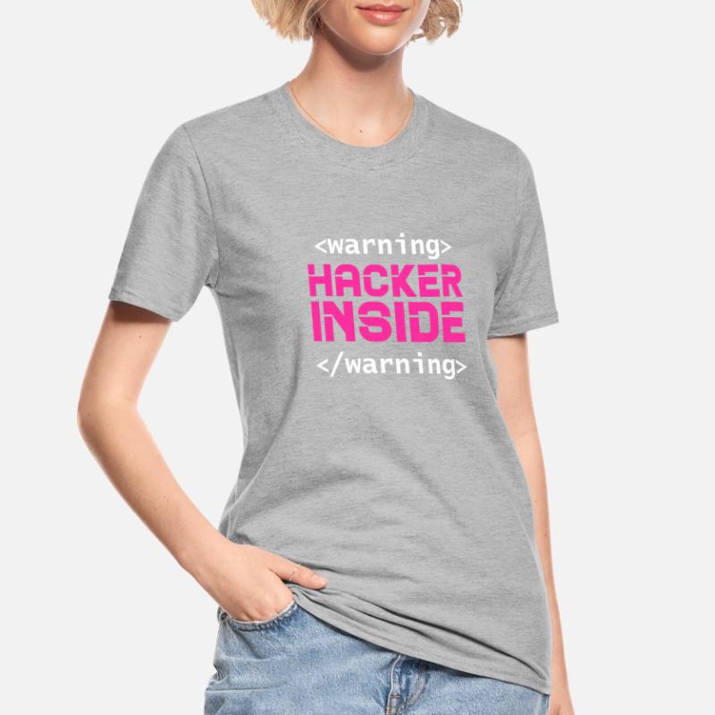 Hacker Coder Computer Hacking Gift Unisex Polycotton T-Shirt