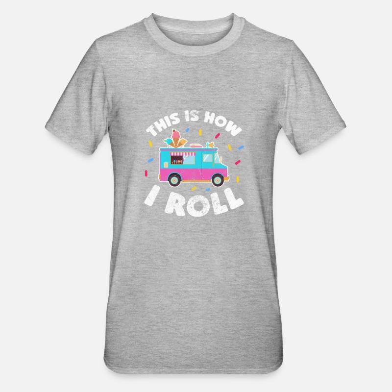 Glace - T-shirt polycoton Unisexe - gris chiné