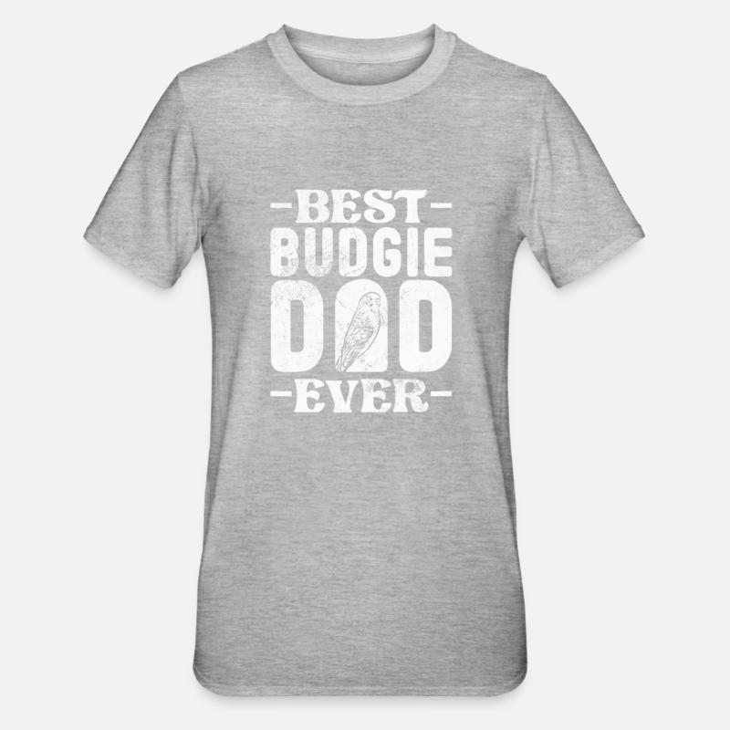 Perruche ondulée - T-shirt polycoton Unisexe - gris chiné