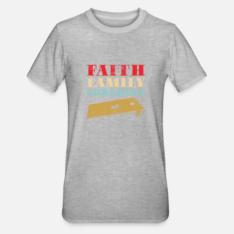 Cornhole - Unisex Polycotton T-Shirt - heather grey