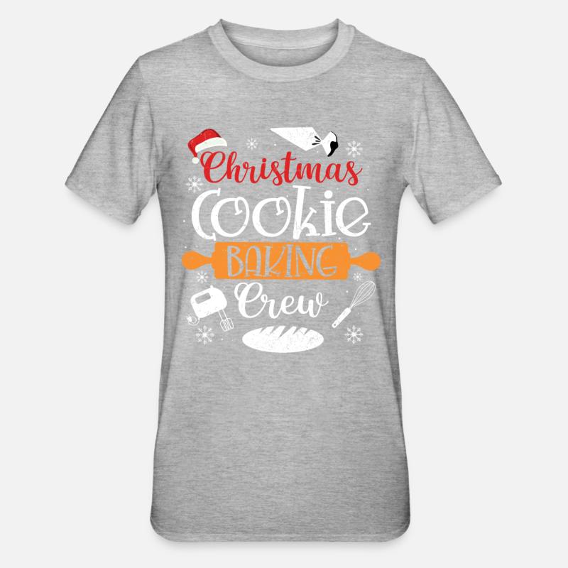 Bäcker - Unisex Polycotton T-Shirt - Grau meliert