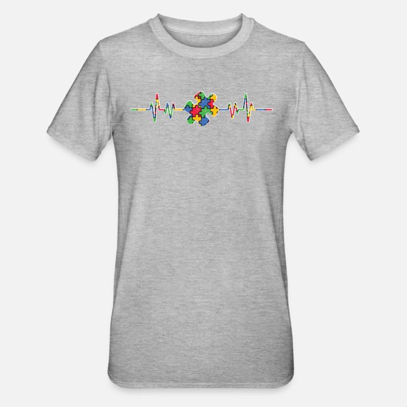 Autisme - T-shirt polycoton Unisexe - gris chiné
