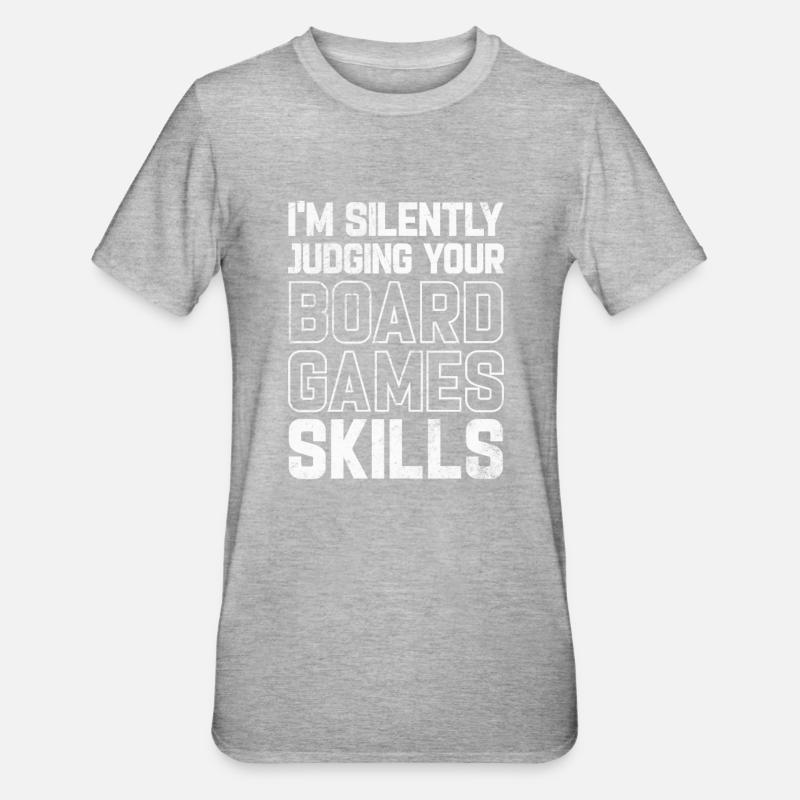 Jeu - T-shirt polycoton Unisexe - gris chiné