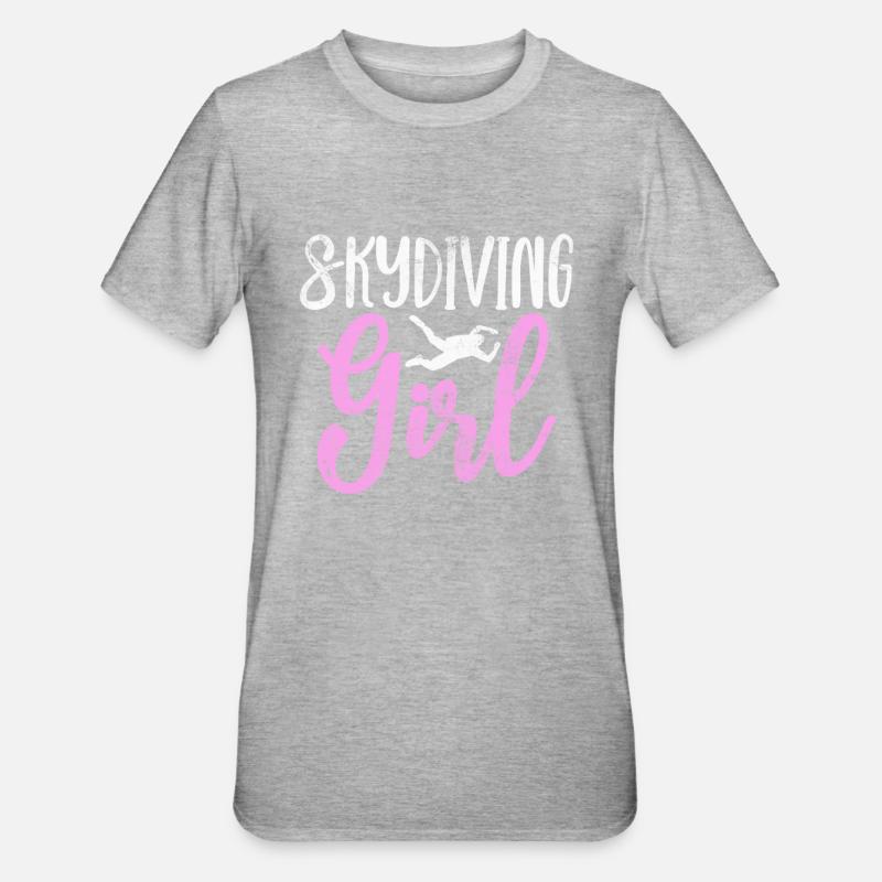 Skydive - T-shirt polycoton Unisexe - gris chiné