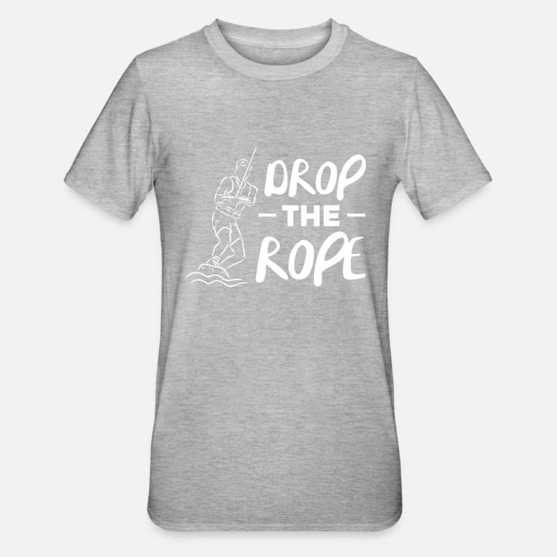 Wakeboard Wakeboarder Wakeboard Cadeau - T-shirt polycoton Unisexe - gris chiné