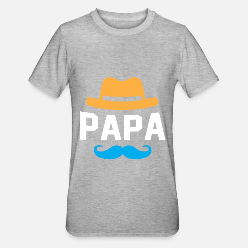 PAPI - T-shirt polycoton Unisexe - gris chiné