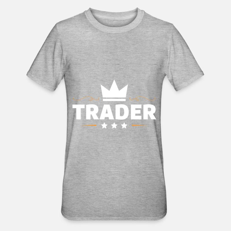 Trader Beruf - Unisex Polycotton T-Shirt - Grau meliert