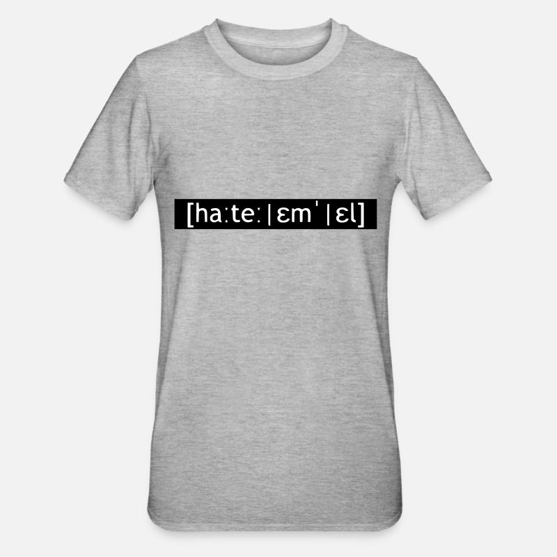 HTML / CSS VOICE - SIMPLE - Unisex Polycotton T-Shirt - heather grey