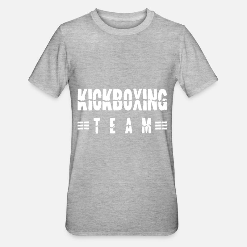 Équipe de kickboxing - T-shirt polycoton Unisexe - gris chiné
