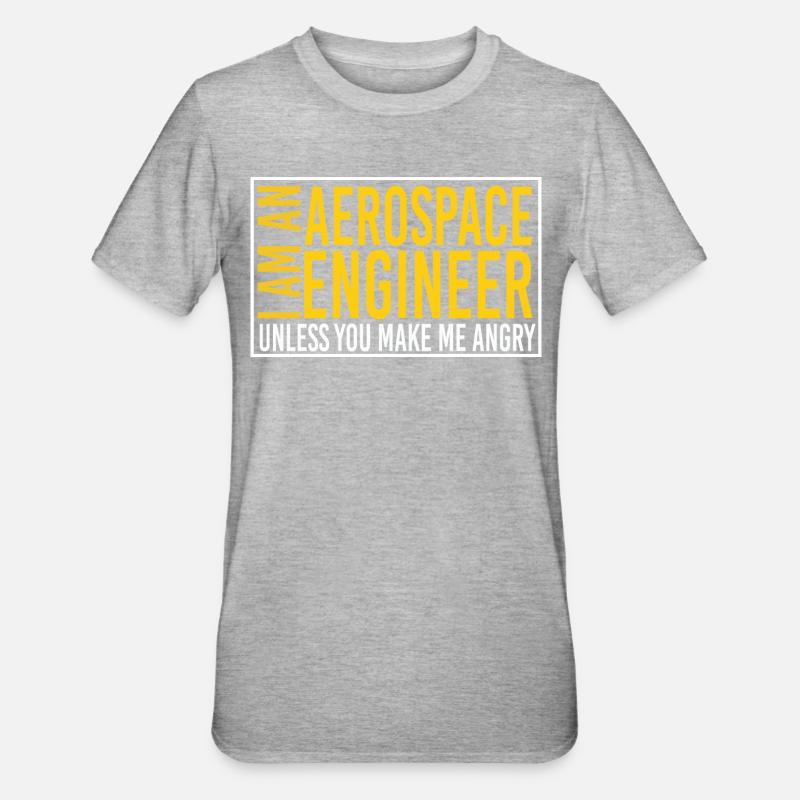 Aerospace engineer-unique Aerospace engineer - Unisex Polycotton T-Shirt - heather grey