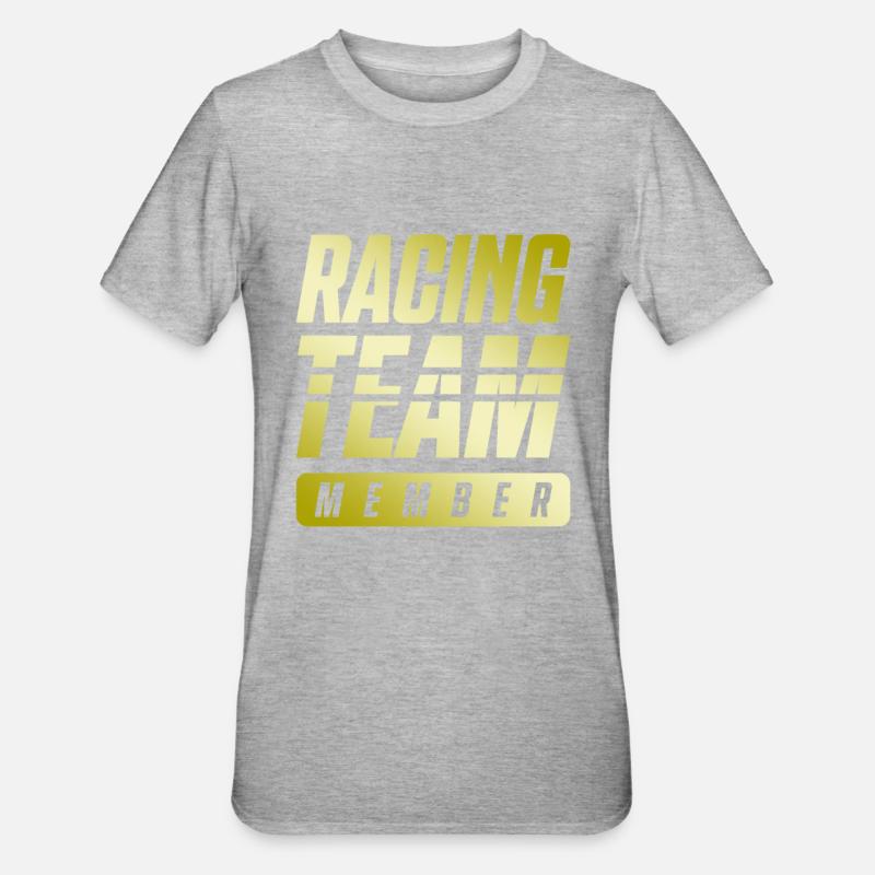 Équipe de course - T-shirt polycoton Unisexe - gris chiné