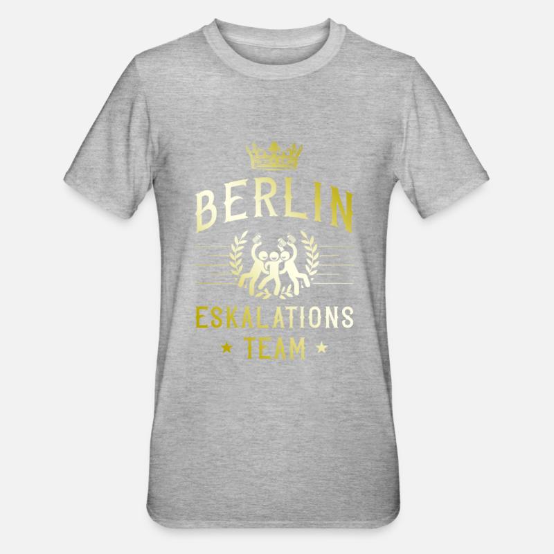 Escalade à Berlin - T-shirt polycoton Unisexe - gris chiné