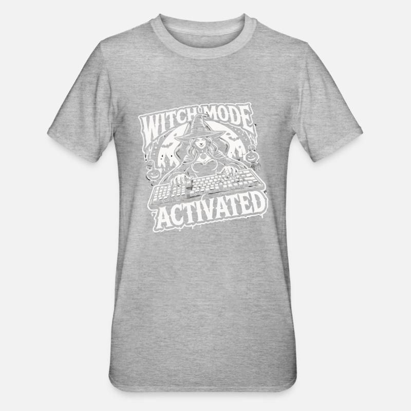 Hex Mode Enabled Design - Unisex Polycotton T-Shirt - heather grey
