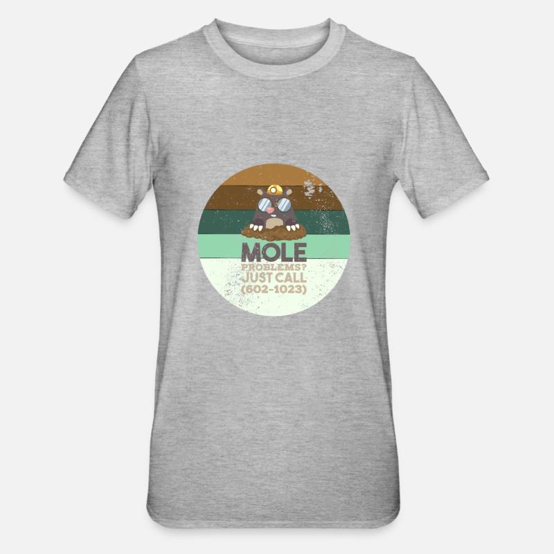 Chemistry Mole Problems - Unisex Polycotton T-Shirt - heather grey