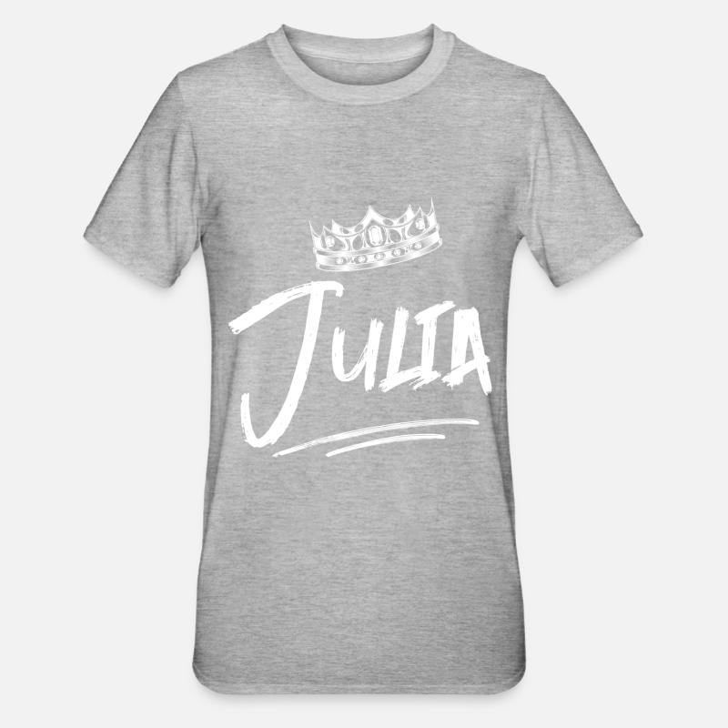 Julia - T-shirt polycoton Unisexe - gris chiné